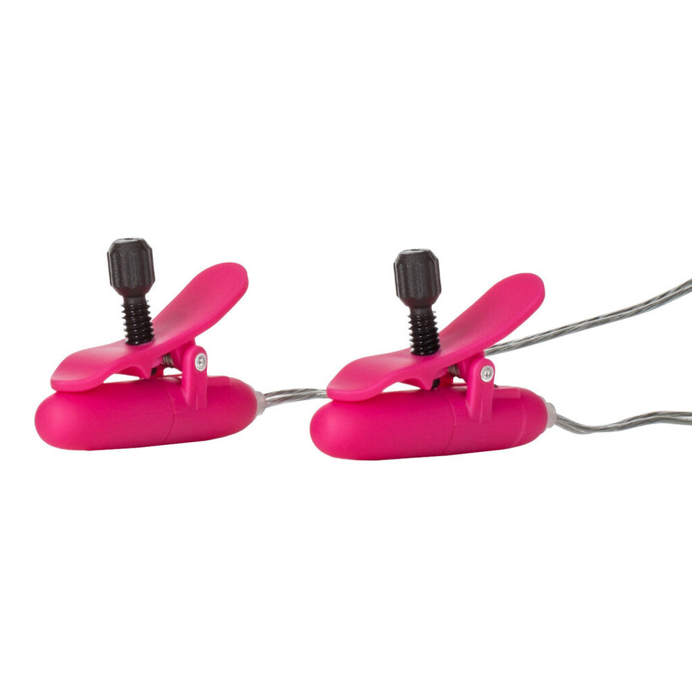 Heated Vibrating Nipple Teasers Pink