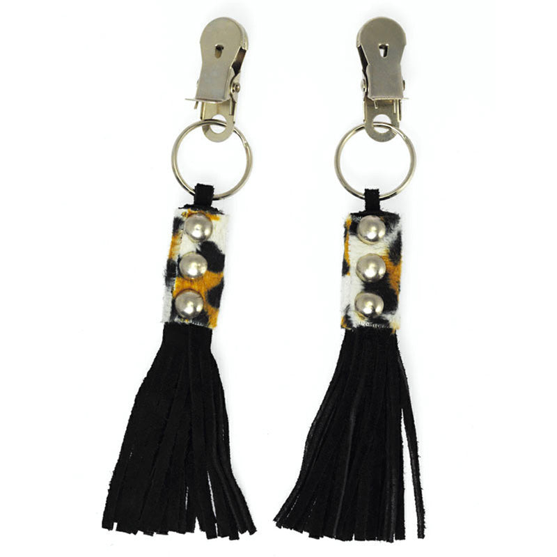 Nipple Clamps With Animal Print